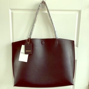Brand new Roolee bag with matching clutch!